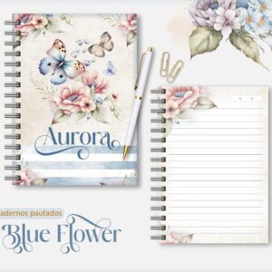 Caderno A5 Blue Flower 2