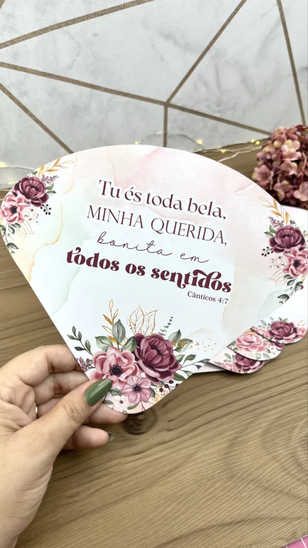 Leque Mulher Virtuosa 10un - Imagem 2