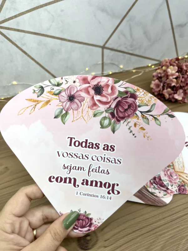 Leque Mulher Virtuosa 10un - Imagem 5