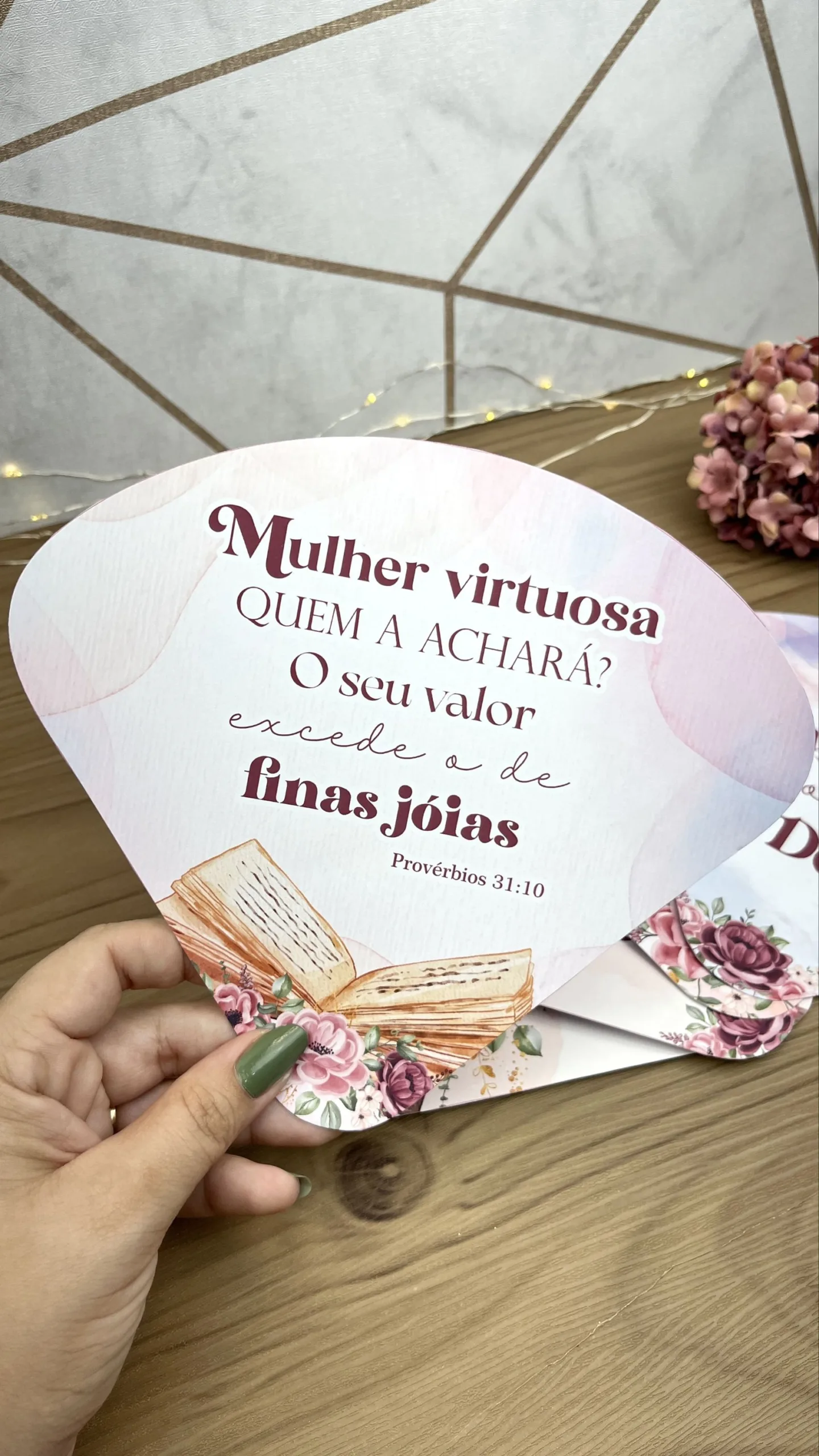 Leque Mulher Virtuosa 10un