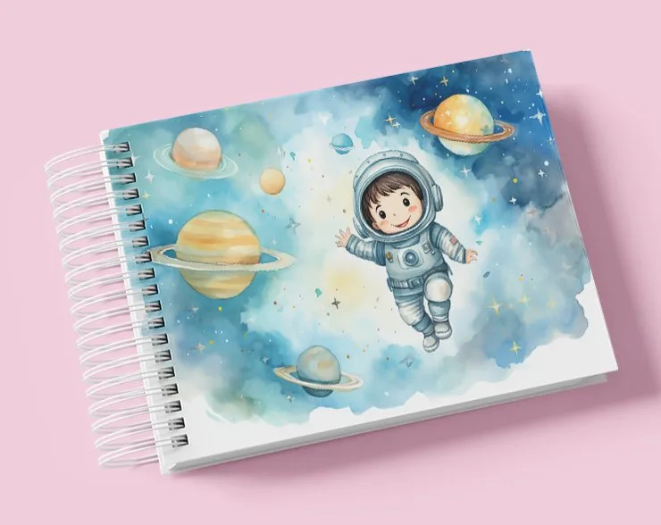 Livro do Bebê Astronauta Menino