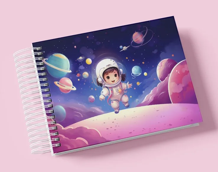 Livro do Bebê Astronauta Menina