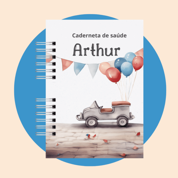 Caderneta de Saúde Carrinho Menino