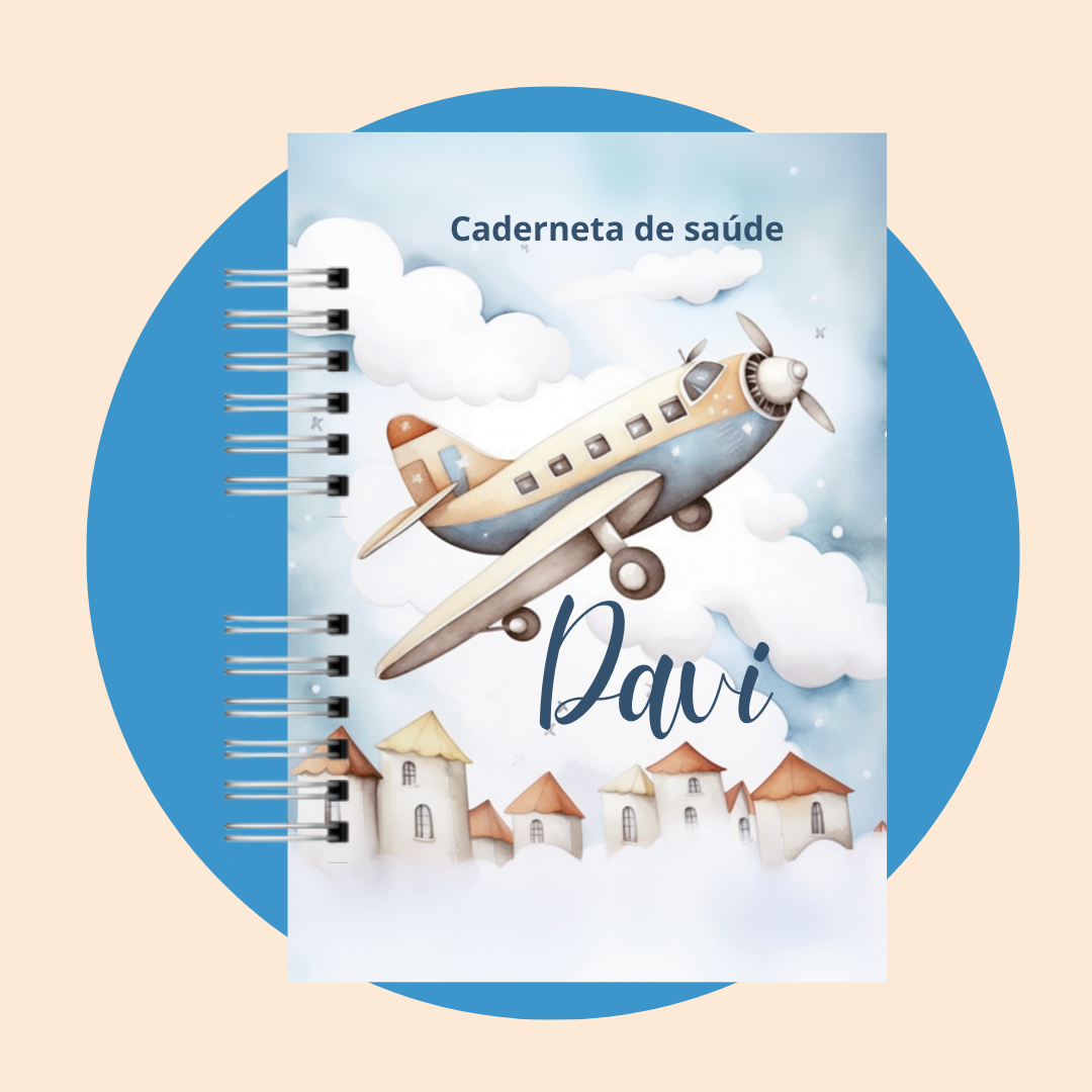 Caderneta de Saúde Avião Menino