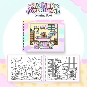 Livro de Colorir - Colorindo Fofurinhas