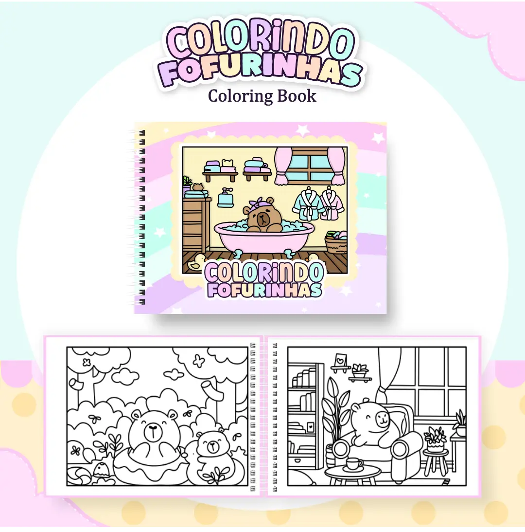 Livro de Colorir - Colorindo Fofurinhas