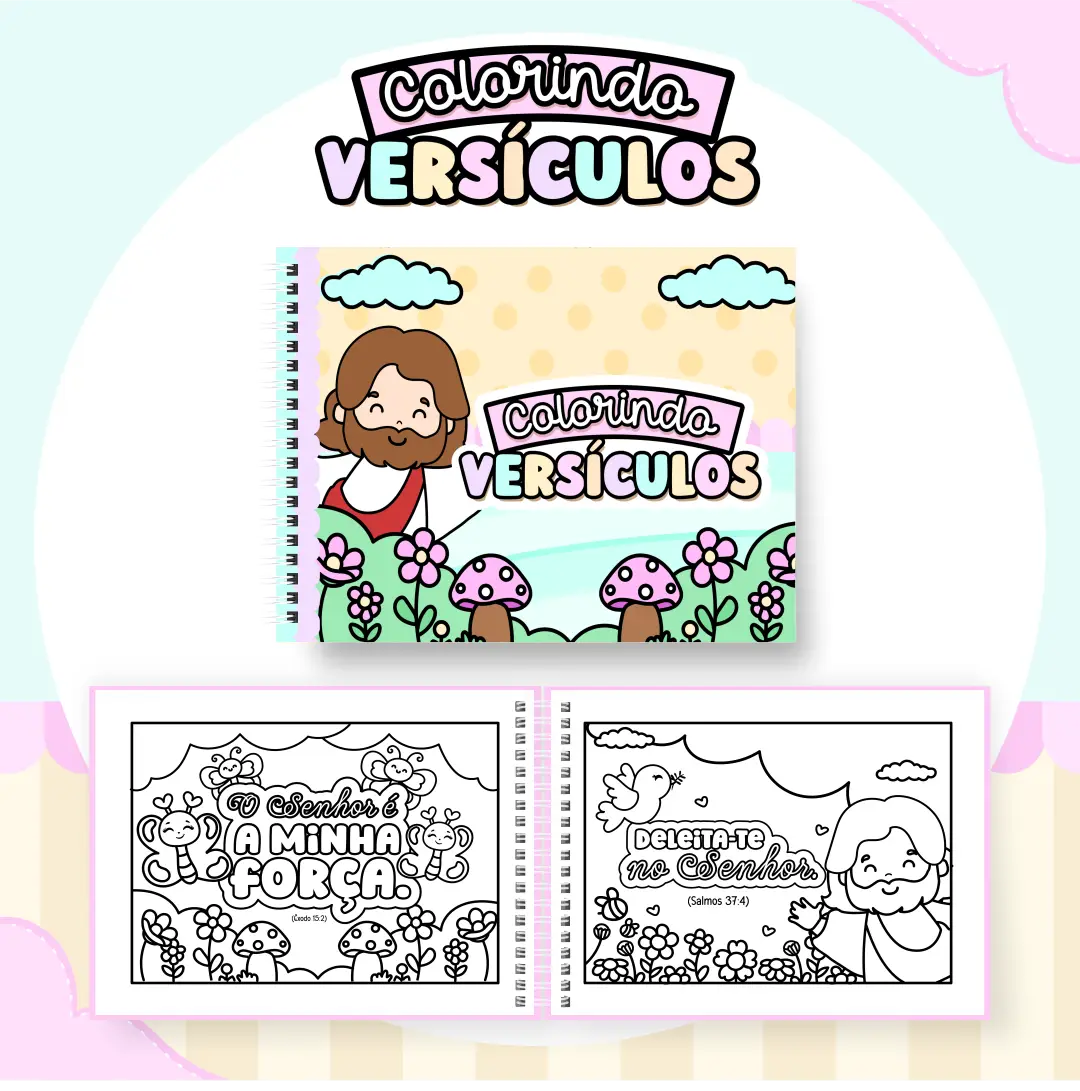 Livro de Colorir - Colorindo Versículos