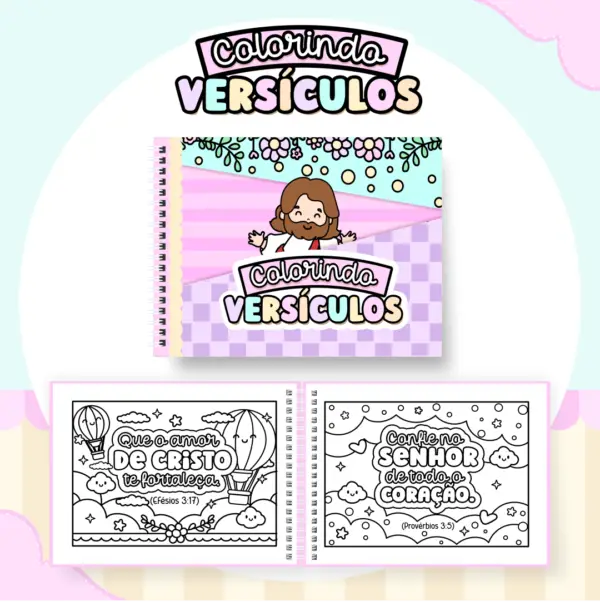 Livro de Colorir - Colorindo Versículos - Imagem 2