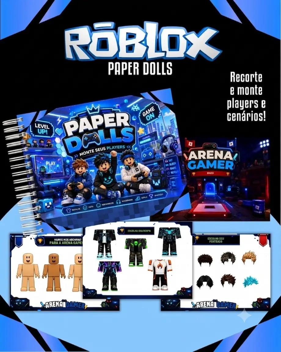 Livro Paper Dolls Roblox
