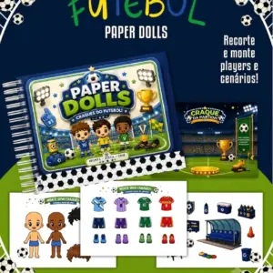 Livro Paper Dolls Futebol