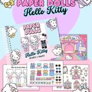 Livro Paper Dolls Hello Kitty